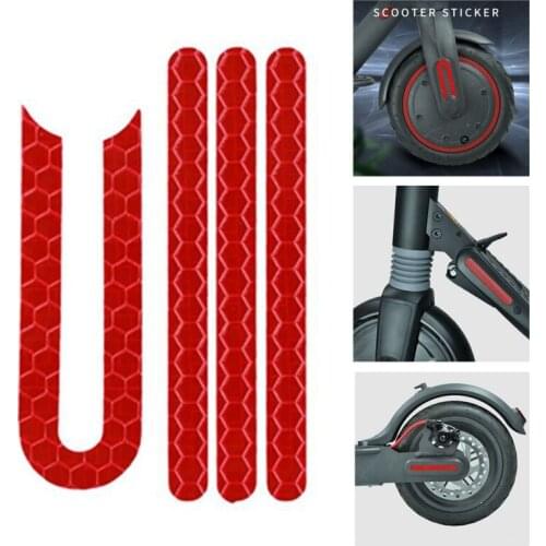 Electric Scooter Skateboard Parts Front Rear Wheel Tyre Cover Protective Shell Reflective Sticker For Xiaomi Mijia M365/pro12