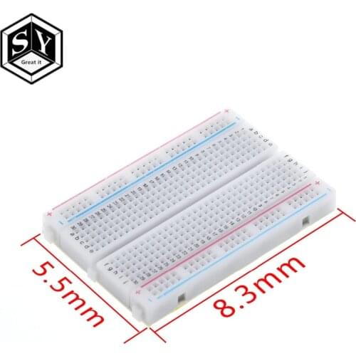 1PCS Great IT Quality mini bread board / breadboard 8.5CM x 5.5CM 400 holes