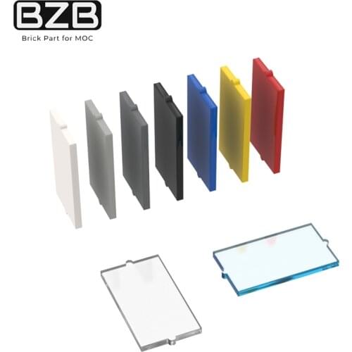 10PCS BZB MOCr 60602 Glass for Window 1 x 2 x 3 For Building Blocks Parts DIY Educational High-tech Parts Toys