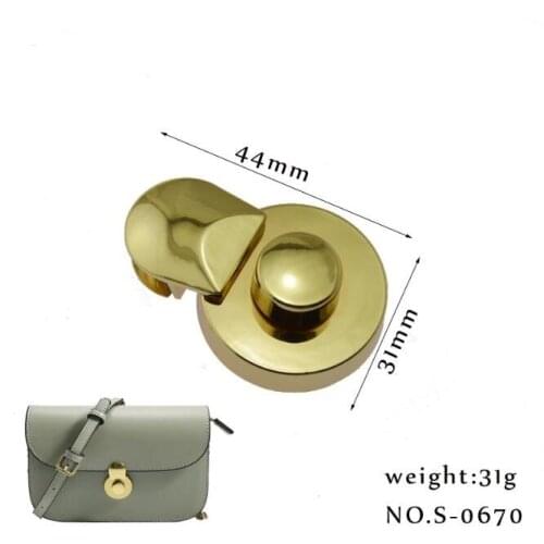 10 pcs/lot) luggage handbag hardware accessories high-grade leather bag gourd lock