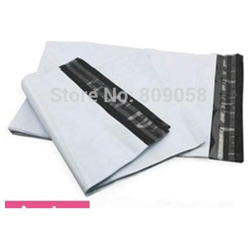 100pcs/lot 25cm*34cm White Poly Mailing Bags Plastic Envelope Express Bags Courier Bags Wholesle Free Shipping