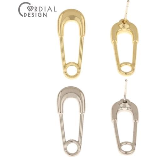 Cordial Design 100Pcs 8*20MM Earrings Stud/DIY Making/Jewelry Accessories/Pin Shape/Hand Made/Jewelry Findings & Components