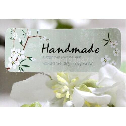 120PCS/Lot Fresh Style Flower Hand Made Seal Sticker High Quality Handmade Gift Label Sticker