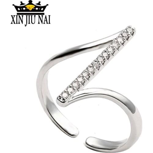 18K Rose Gold / Golden Creative Womens Irregular Diamond Ring Exquisite Charms Luxury ins-Internet star Valentines Day present