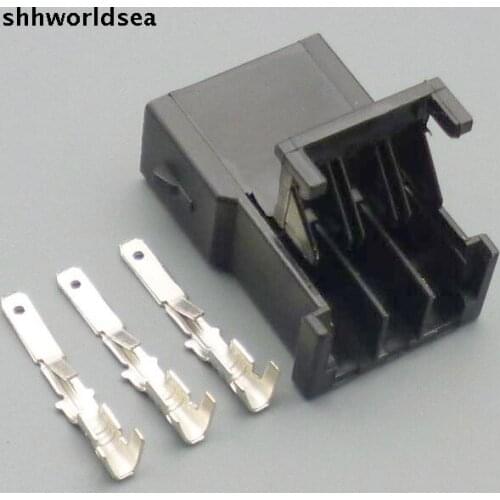 5/30/100sets 3pin 2.8mm auto wire harness connector 893 971 993 893971993 for VW for nissan