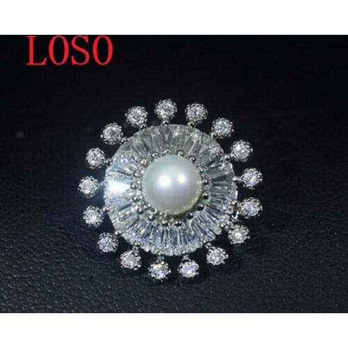 Diamond buttons suit cardigan dress zircon Pearl buttons Joker Crystal buttons