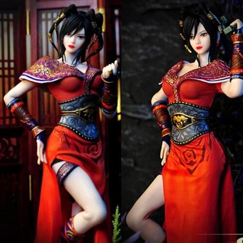 1:6 Female Soldier Action Figures Chinese Ancient Anime Crimson Lotus for 12 inch Full Set for Gifts Collect DIY toys model
