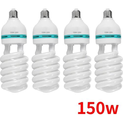 45 135 150W LED High Bright Photography Daylight Fluorescent Light Bulb E27 Base For Softboxes Photographic Photo Video Studio