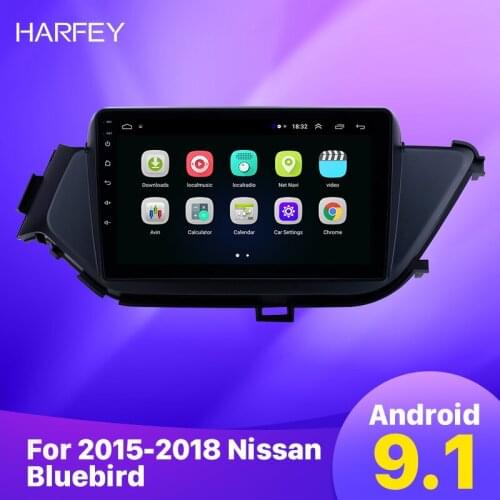 Harfey 9" Android 9.1 HD Touchscreen car GPS Radio for 2015 2016-2018 Nissan Bluebird with Bluetooth support Carplay DAB+ DVR