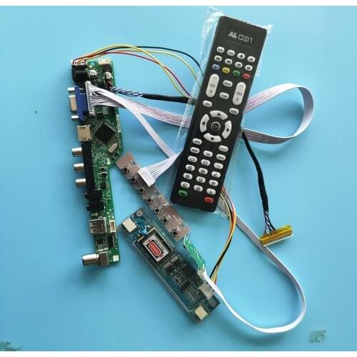 Kit For HSD170MGW1-A00/B00/B01/C00 1440x900 2 lamps Audio USB LED LVDS Screen VGA AV Controller Board LCD Panel TV HDMI Display