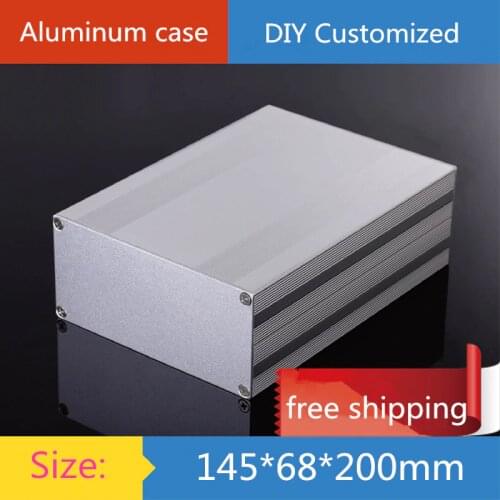 Mini aluminum amplifier chassis/Power Controller/GPS instrumentation shell/ AMP Enclosure / case / DIY box (145*68*200mm)