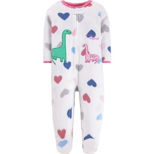 Fashion baby girl clothes ,soft fleece kids stay at home romper Pajamas newborn infant girl boys clothes baby clothing