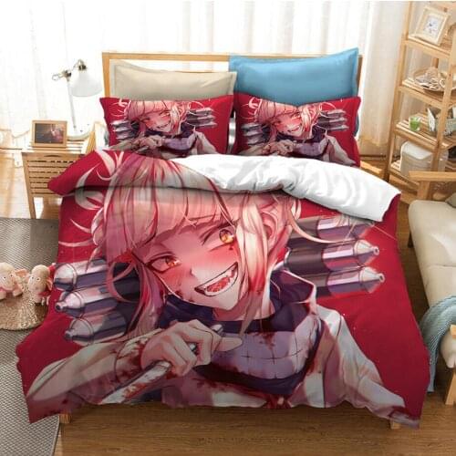 Fashion Japan Anime My Hero Academia 3D Printed Bedding Set Duvet Covers Pillowcases Comforter Bedding Set Bedclothes Bed Linen