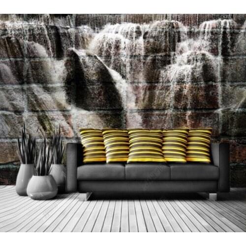 Papel de parede Personality waterfall 3d wallpaper mural,iving room tv wall bedroom wall papers home decor