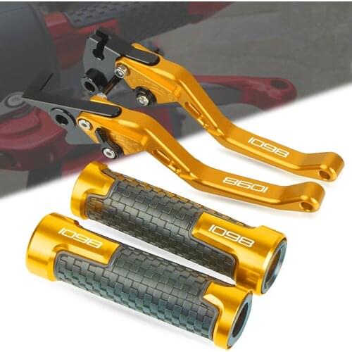 Motorcycle FOR DUCATI 1098 S TRicoloR 2007-2008 CNC Aluminum Brake Clutch Levers Handlebar Grip Handle Hand Grips Accessories