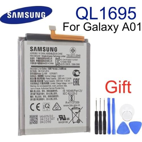 SAMSUNG Original Replacement Phone Battery QL1695 For Samsung Galaxy A01 3000mAh Authentic Batteries