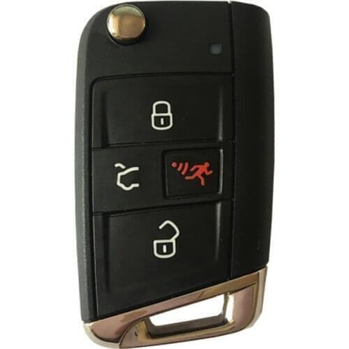 CN001086 Aftermarket 3+1 Button volkswagen Golf Polo Touran Etc Flip Key Fob Remote With FCC 5G0 959 752 BE 315mzh Keyless GO