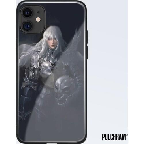 Griffith Berserk anime glass phone case for iPhone 6 6s 7 8 x xr xs 11 pro max Samsung S note 8 9 10 20 Plus cover shell