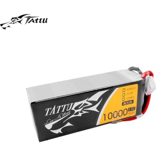 Tattu 22.8V 25C 6S 10000mAh Lipo Battery with XT90 Plug for UAV