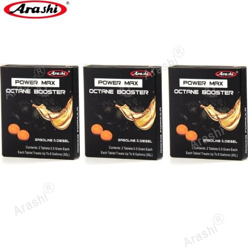 Arashi Power Max Octane Booster Oil Gas Fuel Gasoline Additive Saver Cleaner Motorcycle Accessories For BMW HONDA SUZUKI YAMAHA