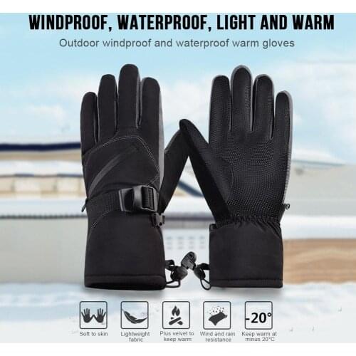 IShine Outdoor Waterproof Windproof Ski Gloves Winter Full Finger Riding Sports Gloves For Men And Women