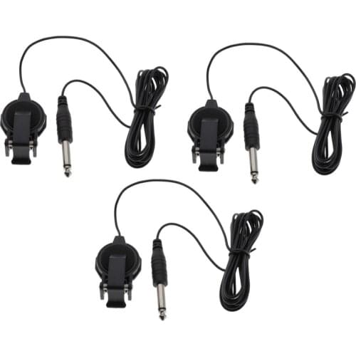 3 Packs Pickup Transducer Stick With Clip Ukulele Instrumenets Accessory