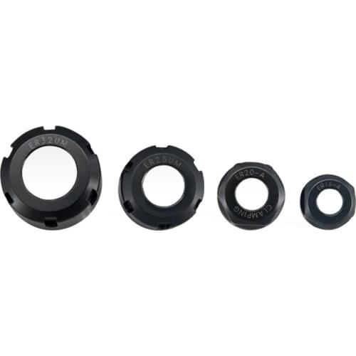5pc/10pc ER8-A ER11-M ER16-A ER20-A ER25-UM ER32-UM ER40-UN ER Collet Chuck Nut For CNC Lathe Milling Cutter Router Bit Holder