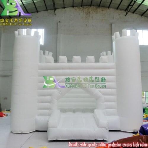 Giant Wedding Parties inflatable white bouncy castle for sale