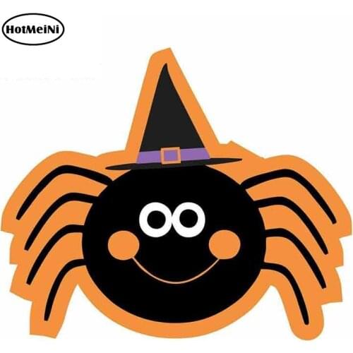 HotMeiNi 13cm x 10.8cm Cartoon Halloween Spooky Kid Funny Car Stickers Vinyl JDM Bumper Trunk Waterproof Anime Accessories