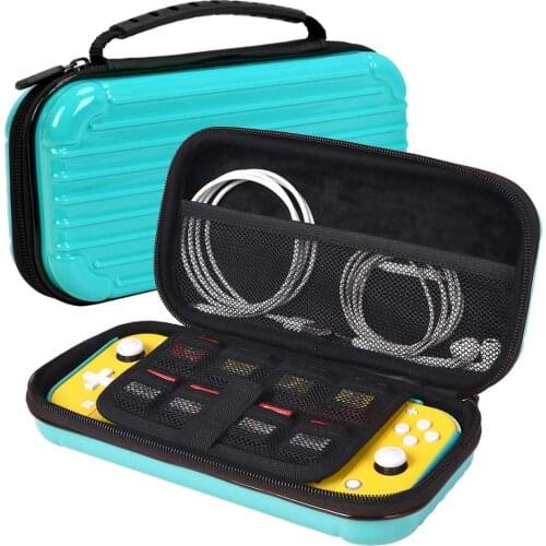 Carrying case for Nintend Switch lite Console - Portable Travel Hard Shell Protective case with 8 Game Card Slots & Storage for
