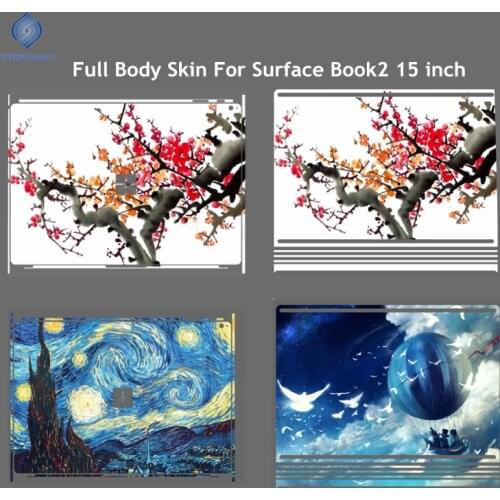 Full Body Skin For Microsoft Surface Book 2 15 inch Tablets Laptop Diy Design Colorfull Photo Skin Protector