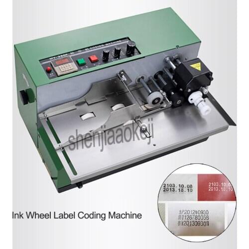 Digital continuous automatic code printing machine Print production date food packaging bag printer Ink wheel marking machine