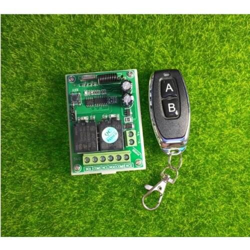 DC 12V 10 A 2 Channel RF Wireless Remote Control Receiver Transmitter learning code Universal power switch