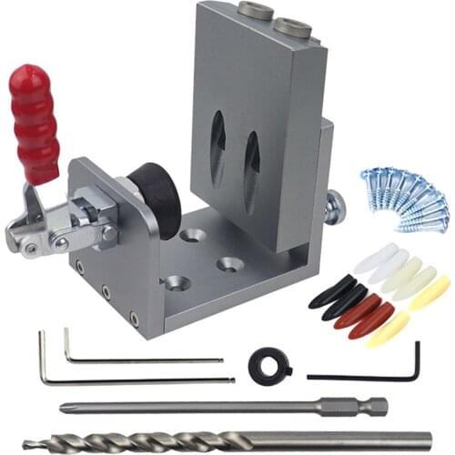 Woodworking Centering Dowel Jig Punch Locator Metal Quick Inclined Centering Drill Guide Tools High Strength Hole Jig