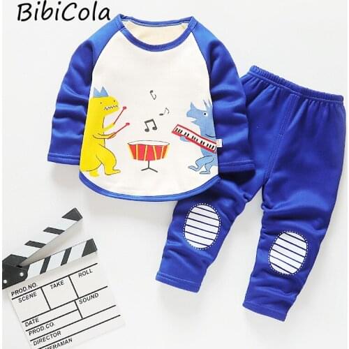 2020 baby girls/boys thick warm sweater set toddler clothes set children clothing sets Kids Autumn winter christmas outfits set