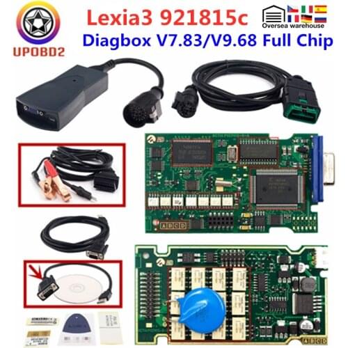 V9.68 Full Chip Lexia3 PP2000 Diagbox OBD 2 Scanner Tool V7.83 Lexia 3 Auto Car OBDII Diagnostic Tool Lexia 3 Firmware 921815C