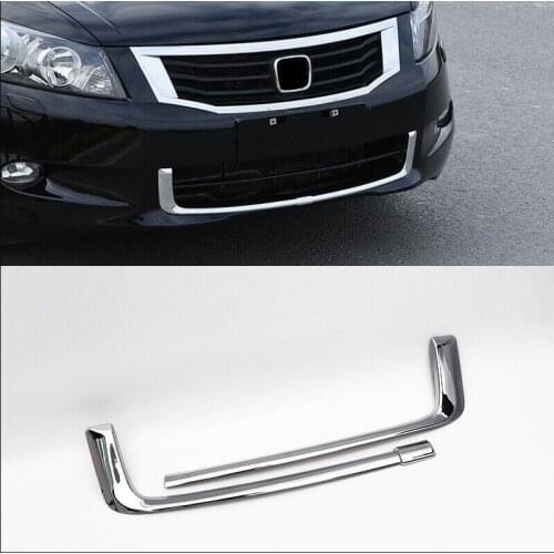 FOR Honda Accord 2008-2010 ABS chrome Front lower Grille Grill mesh refit 2pcs