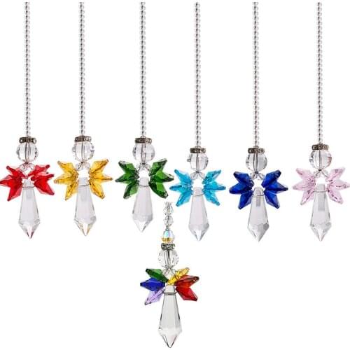 European Style Crystal Wind Chime Ornaments Home Living Room Bedroom Hanging Crystal Crafts Wall Decoration Fashion Gifts