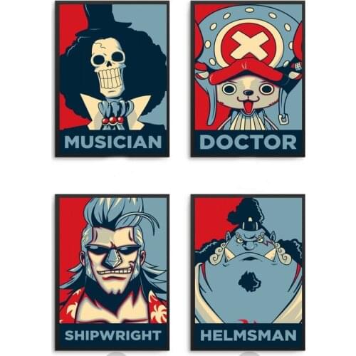 Ideal One Piece Characters Art Canvas Poster Print Home Adornment Posters 24x36inchs