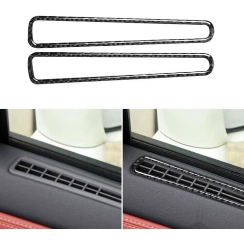 2Pcs Durable Cool Anti-scratch Wear-resistant Carbon Fiber Car Window Air Outlet Sticker for Nissan GTR R35 2008-2016 Car Goods