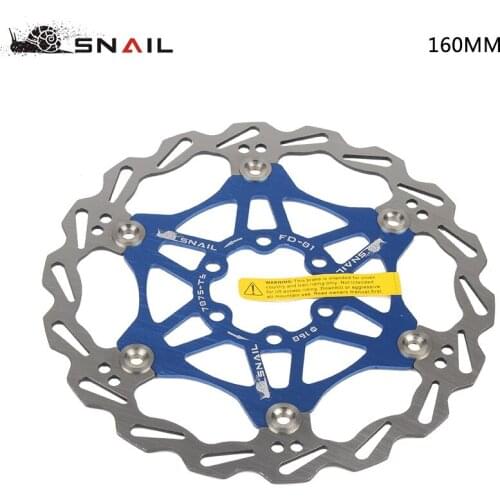 SNAIL MTB Mountain Bike Floating Disc Brake Rotor 160mm 180mm 203mm 6 Bolts Bicycle Parts Stainless Steel