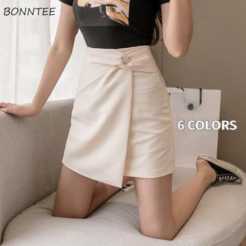 Mini Skirts Women Various Colors Korean Style Fashion New Office Lady Elegant Casual All-match Summer A-line Solid Slim Teens