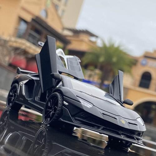1:32 Lp700-4 Aventador Svj Car Alloy Car Model Simulation Car Decoration Collection Gift Toy Die Casting Model Boy Toy Racing