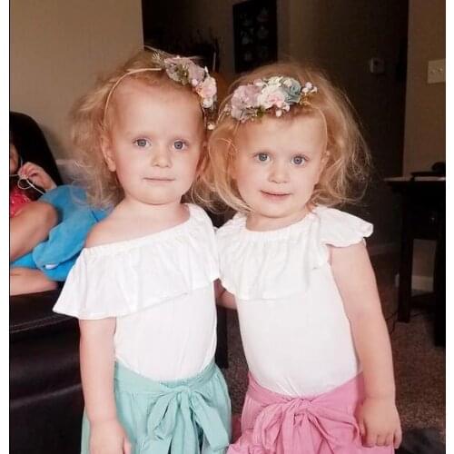 Soft Comfortable Light Elastic Flower Nylon Headbands For Girl Photography Accessories Gumki Do Wlosow Head Wrap Bandeau