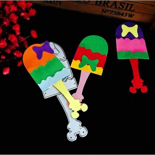 203F Cartoon Ice Cream Shape Carbon Steel Cutting Dies DIY Scrapbooking Photo Album Embossing Paper Cards Making Stencil Cards