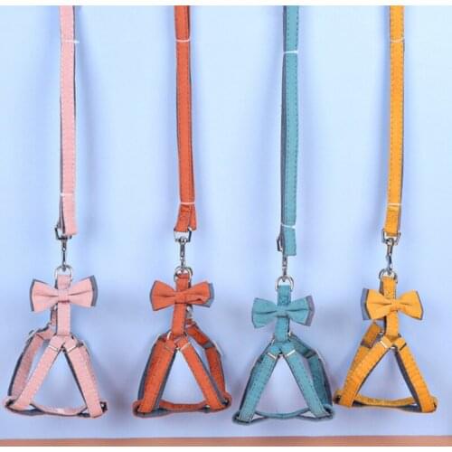 Dog Harness with Leash Pet Adjustable Vest Collar Outdoor Walking Lead for Puppy Chihuahua Yorkie Harness for Small Medium Dog