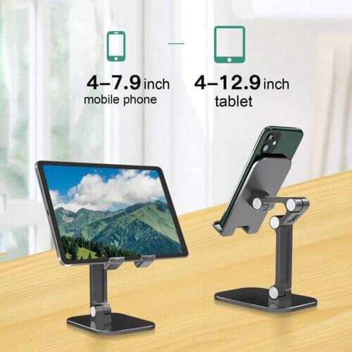 Foldable Desk Mobile Phone Holder For iPhone iPad Tablet Flexible Table Desktop Adjustable Cell Smartphone Stand