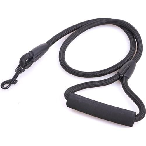 Heavy Duty Pet Dog Harness Black Color Medium Big Dog Chain Training Strong Pet Products Husky Dog Leash Round Rope Puppy Collar