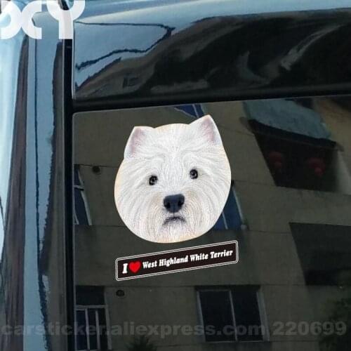 West Highland White Terrier Vinyl Decal Car Sticker Truck Car Window Bumper Sticker