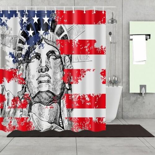 Nordic Style Vintage Map Letter Shower Curtains Bathroom Curtain Frabic Waterproof Polyester Bath Curtain With Hook